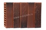 Кирпич лицевой керамический одинарный с утолщенной стенкой кортен флеш руст М150