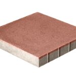Тротуарная плитка 6К7 500x500x70 Стандарт Красный