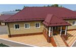 Металлочерепица "Камея" ("Kamea") v01 0,5 Satin Matt RAL 3005 красное вино — изображение 3