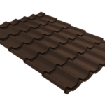 Металлочерепица Классик ("Classic") v02 0,5 Satin Matt RAL 8017 шоколад