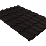 Металлочерепица Классик ("Classic") v02 0,5 Satin RAL 9005 черный
