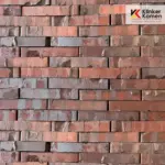 Клинкерный кирпич Laterem Antique №19А Тёмно-красный с подпалами 290x85x50 мм