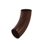 Колено трубы Aquasystem D90 мм, GreenCoat Pural BT, RAL 8017 (коричневый)