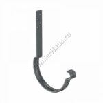 Крюк крепления желоба длинный (14 см) Aquasystem D150 мм, GreenCoat Pural BT matt, RR 23 (серый)