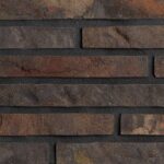 Минеральный кирпич ручной формовки REAL BRICK Графитовый Antic, 0.5 Ригель 440x50x50 мм