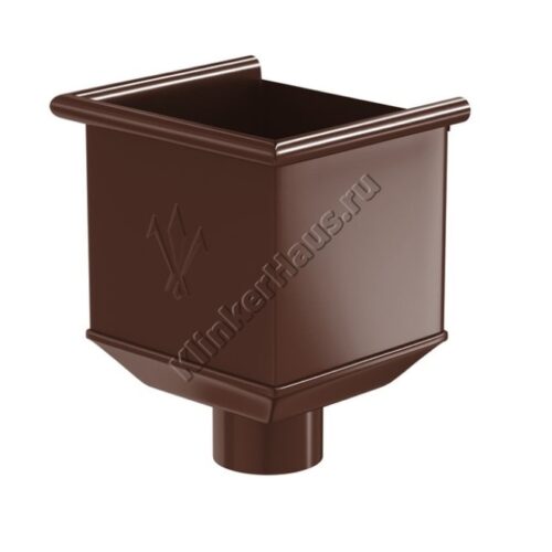 Воронка водосборная Aquasystem D90 мм, GreenCoat Pural BT, RAL 8017 (коричневый)