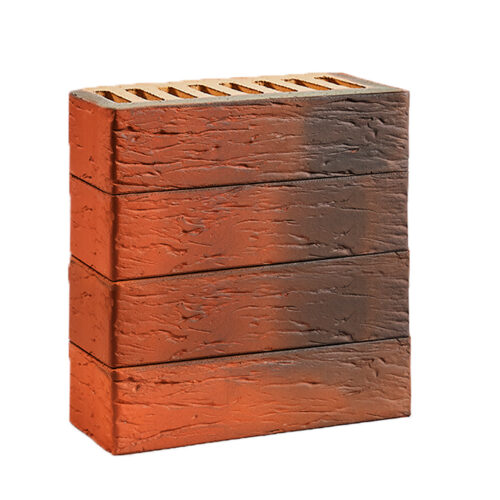 Лицевой кирпич Красный флеш, красный 0,7НФ M150-200